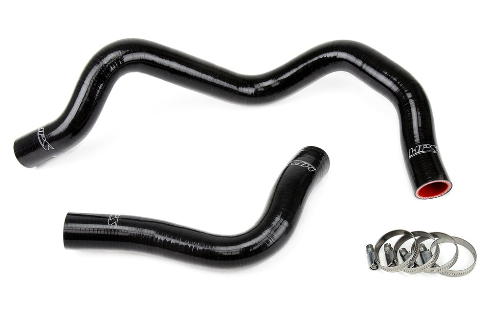 HPS Performance High Temp Reinforced Silicone Radiator Coolant Hose Kit Black 57-1031-BLK