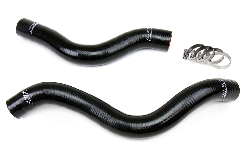 HPS Performance High Temp Reinforced Silicone Radiator Coolant Hose Kit Black 57-1038-BLK