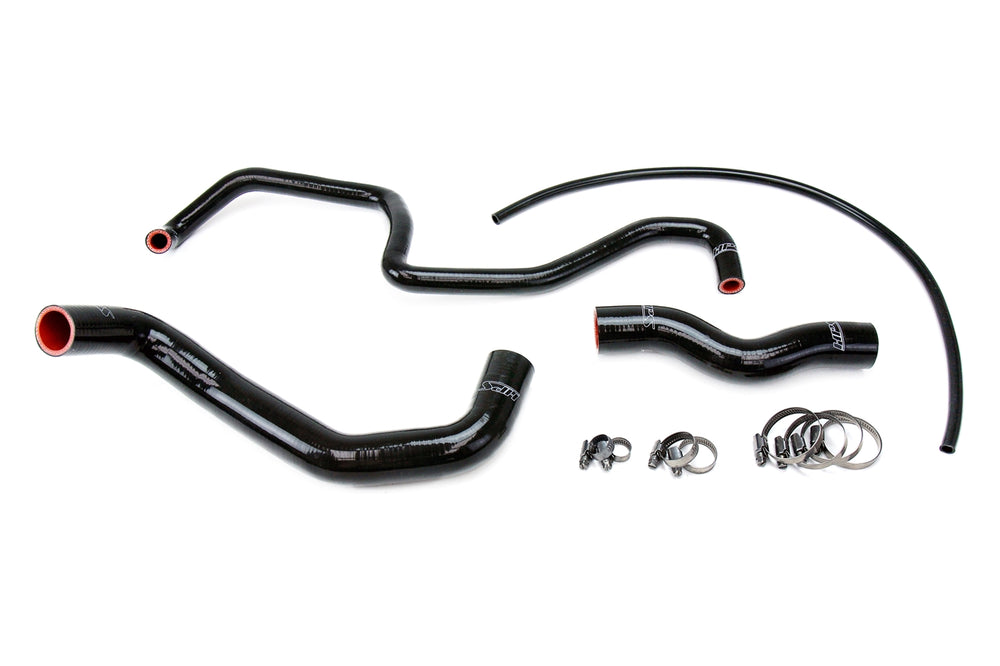 HPS Performance High Temp Reinforced Silicone Radiator Coolant Hose Kit Black 57-1048-BLK