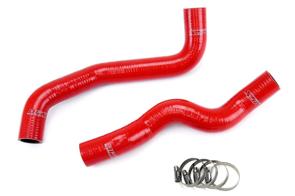 HPS Performance High Temp Reinforced Silicone Radiator Coolant Hose Kit Red 57-1049-RED
