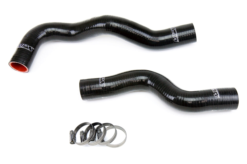 HPS Performance High Temp Reinforced Silicone Radiator Coolant Hose Kit Black 57-1055-BLK