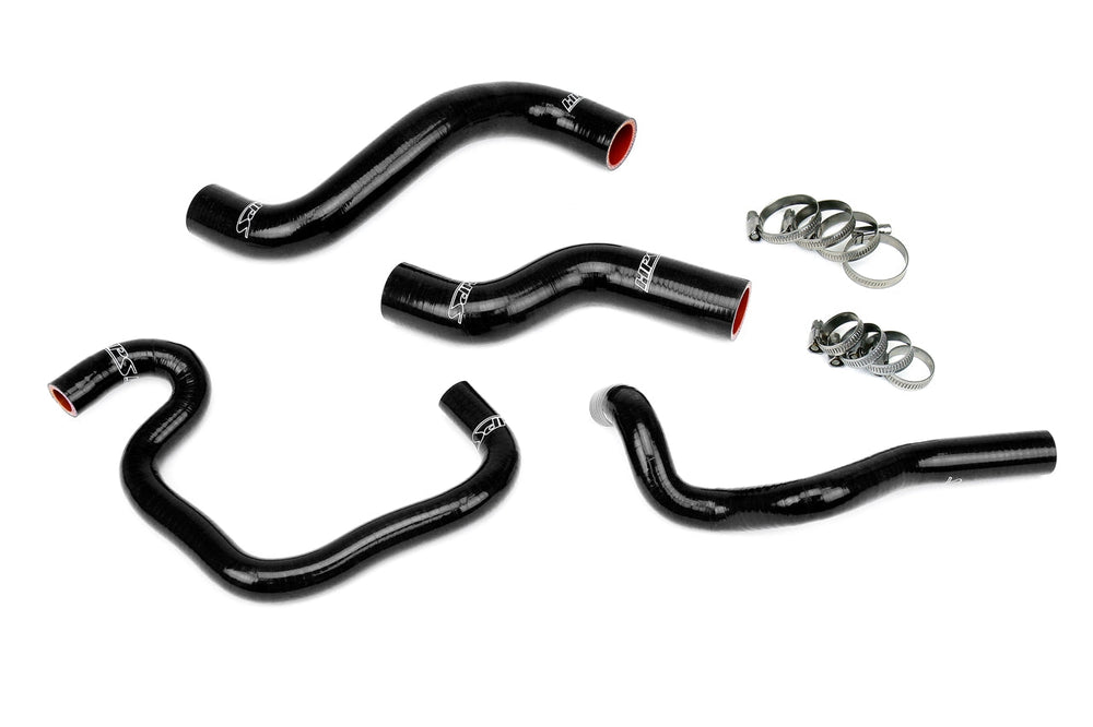 HPS Performance High Temp Reinforced Silicone Radiator and Heater Coolant Hose Kit Black 57-1080-BLK