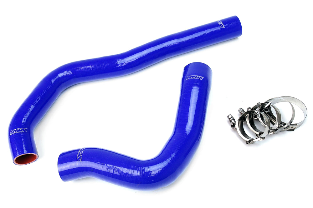 HPS Performance High Temp Reinforced Silicone Radiator Coolant Hose Kit Blue 57-1222-BLUE