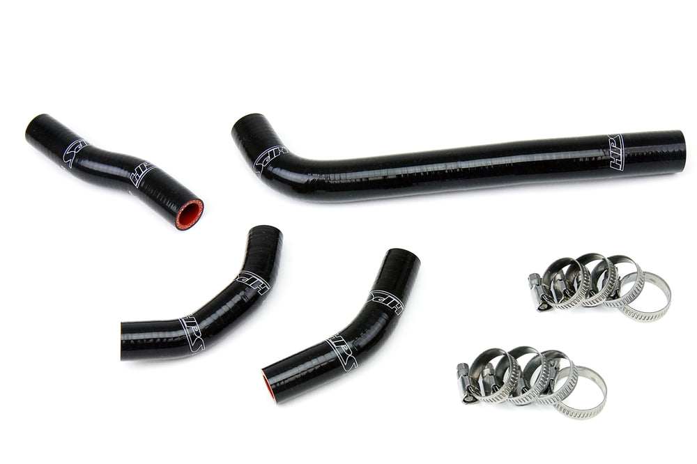 HPS Performance High Temp Reinforced Silicone Radiator Coolant Hose Kit Black 57-1235-BLK