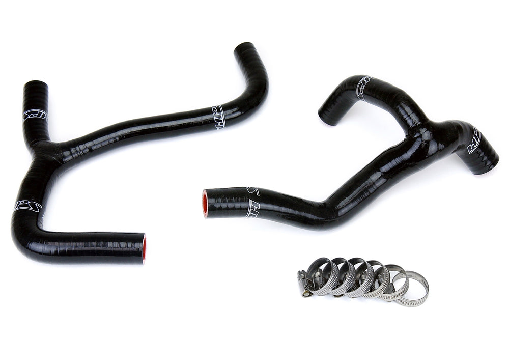 HPS Performance High Temp Reinforced Silicone Radiator Coolant Hose Kit Black 57-1238-BLK