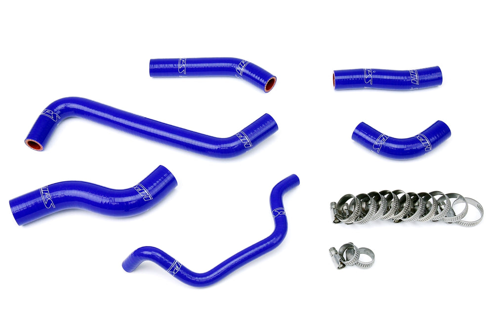 HPS Performance High Temp Reinforced Silicone Radiator Coolant Hose Kit Blue 57-1242-BLUE