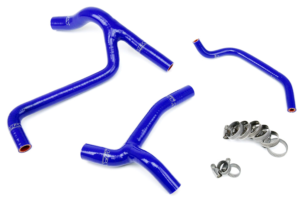 HPS Performance High Temp Reinforced Silicone Radiator Coolant Hose Kit Blue 57-1243-BLUE