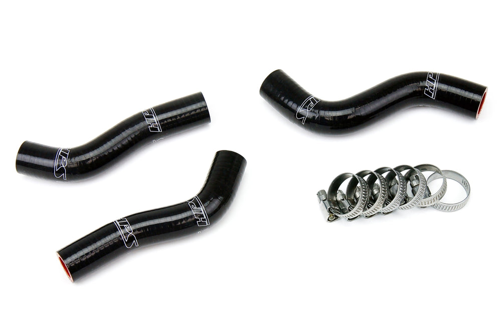 HPS Performance High Temp Reinforced Silicone Radiator Coolant Hose Kit Black 57-1248-BLK