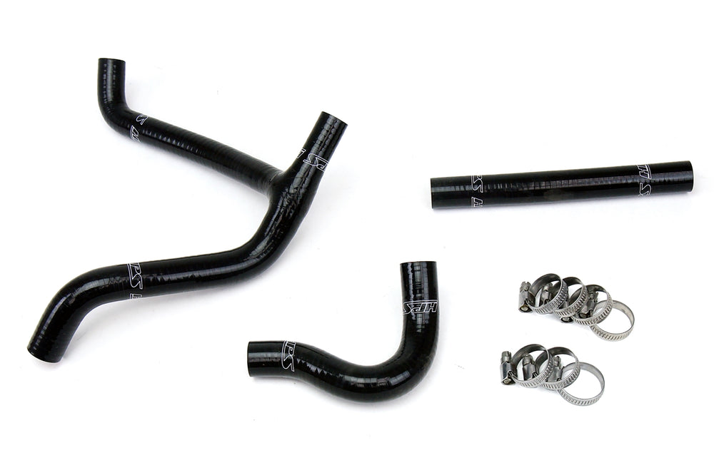 HPS Performance High Temp Reinforced Silicone Radiator Coolant Hose Kit Black 57-1253-BLK