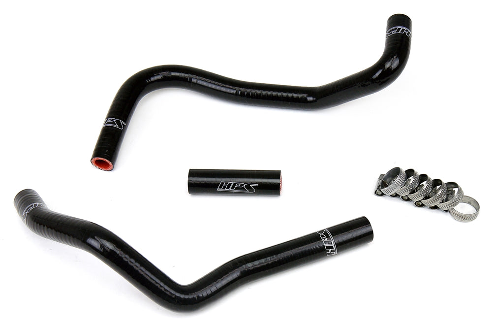 HPS Performance High Temp Reinforced Silicone Heater Coolant Hose Kit Black 57-1282-BLK