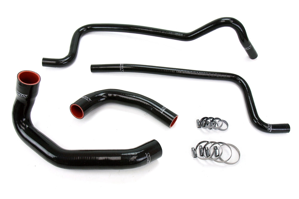 HPS Performance High Temp Reinforced Silicone Radiator and Heater Coolant Hose Kit Black 57-1292-BLK