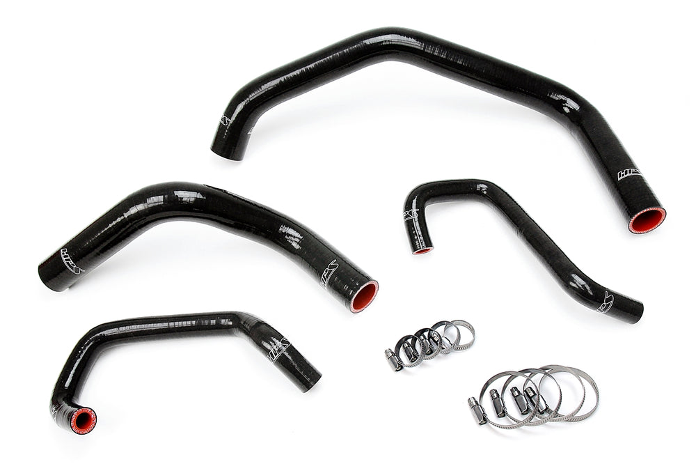 HPS Performance High Temp Reinforced Silicone Radiator Coolant Hose Kit Black 57-1301-BLK