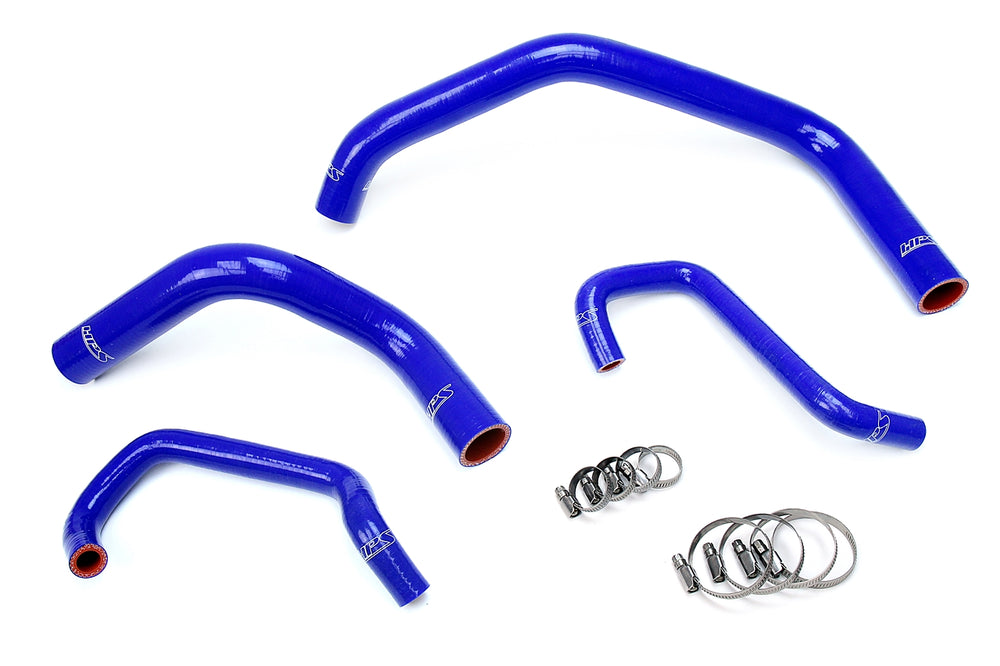 HPS Performance High Temp Reinforced Silicone Radiator Coolant Hose Kit Blue 57-1301-BLUE