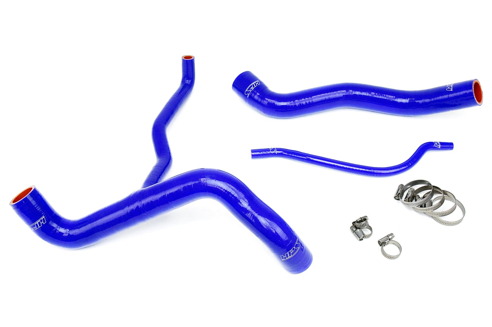 HPS Performance High Temp Reinforced Silicone Radiator Coolant Hose Kit Blue 57-1304-BLUE