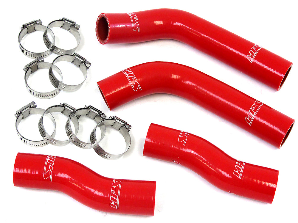 HPS Performance High Temp Reinforced Silicone Radiator Coolant Hose Kit Red 57-1315-RED