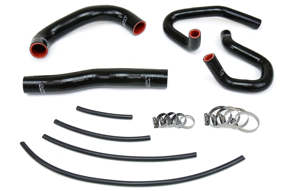 HPS Performance High Temp Reinforced Silicone Radiator and Heater Coolant Hose Kit Black 57-1324-BLK