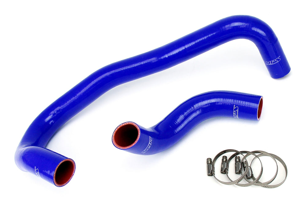 HPS Performance High Temp Reinforced Silicone Radiator Coolant Hose Kit Blue 57-1327R-BLUE