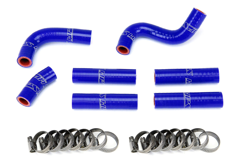 HPS Performance High Temp Reinforced Silicone Heater Coolant Hose Kit Blue 57-1344-BLUE