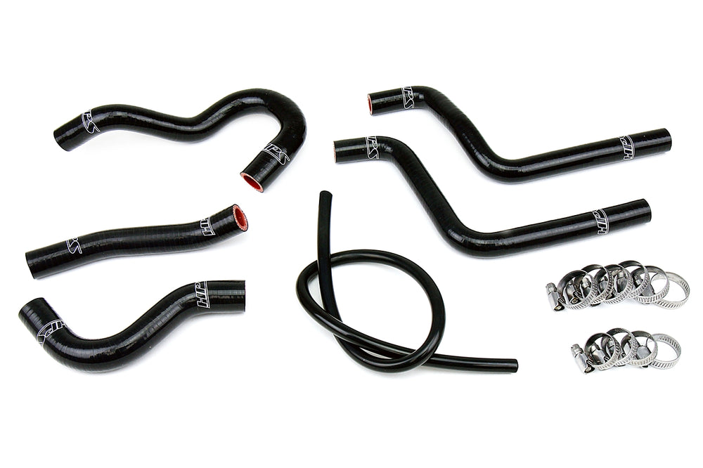 HPS Performance High Temp Reinforced Silicone Radiator Coolant Hose Kit Black 57-1372-BLK