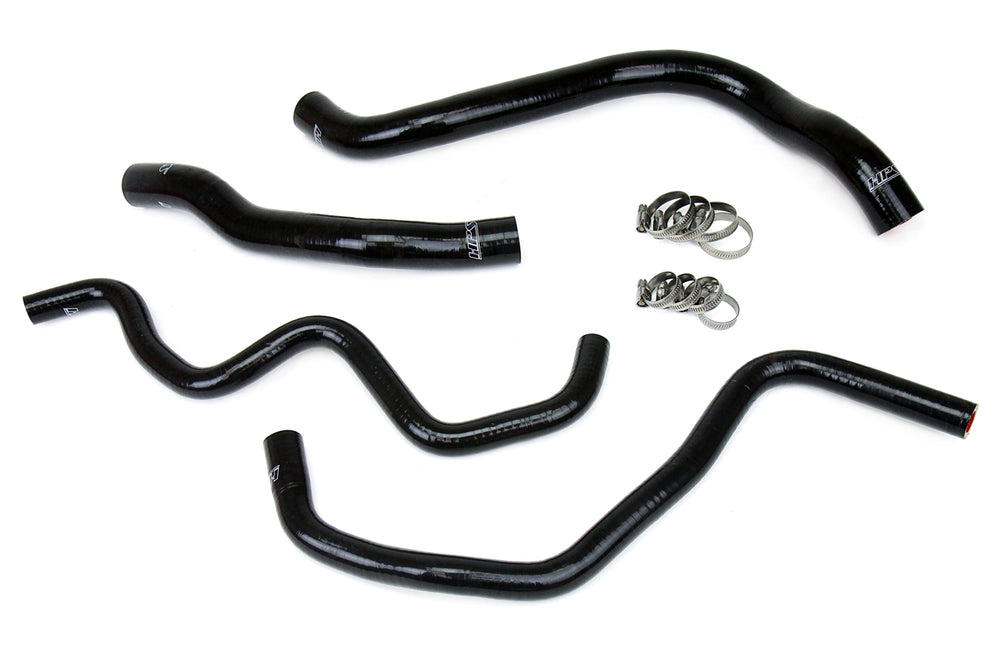 HPS Performance High Temp Reinforced Silicone Radiator and Heater Coolant Hose Kit Black 57-1390-BLK