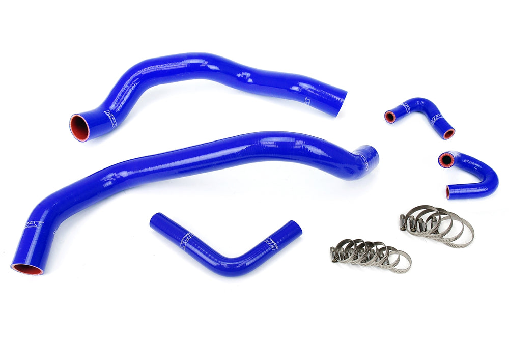 HPS Performance High Temp Reinforced Silicone Radiator and Heater Coolant Hose Kit Blue 57-1401-BLUE