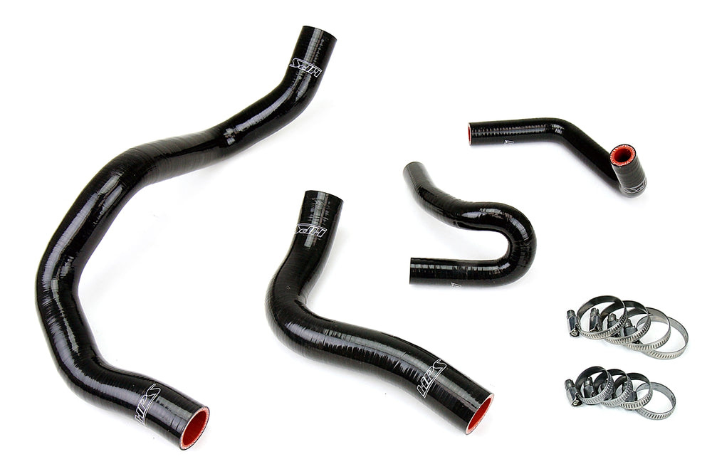 HPS Performance High Temp Reinforced Silicone Radiator and Heater Coolant Hose Kit Black 57-1413-BLK