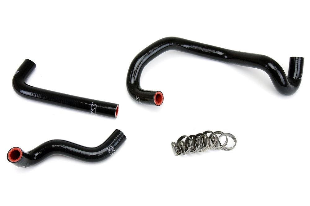 HPS Performance High Temp Reinforced Silicone Heater Coolant Hose Kit Black 57-1421-BLK