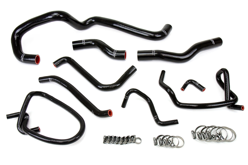 HPS Performance High Temp Reinforced Silicone Radiator Coolant Hose Kit Black 57-1423-BLK
