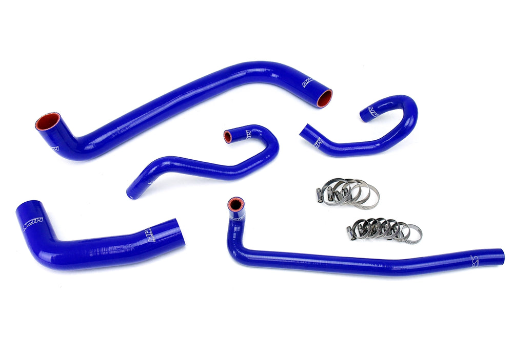 HPS Performance High Temp Reinforced Silicone Radiator and Heater Coolant Hose Kit Blue 57-1425-BLUE
