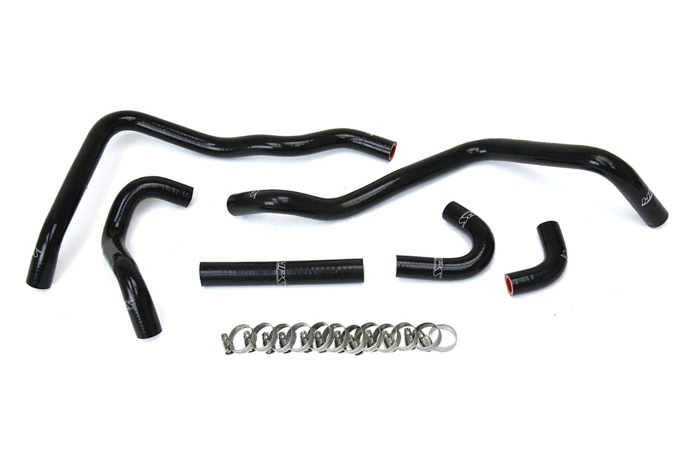 HPS Performance High Temp Reinforced Silicone Heater Coolant Hose Kit Black 57-1433-BLK