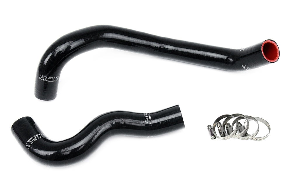 HPS Performance High Temp Reinforced Silicone Radiator Coolant Hose Kit Black 57-1438-BLK