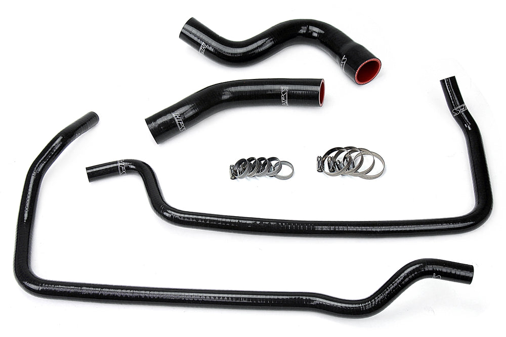 HPS Performance High Temp Reinforced Silicone Radiator and Heater Coolant Hose Kit Black 57-1449-BLK
