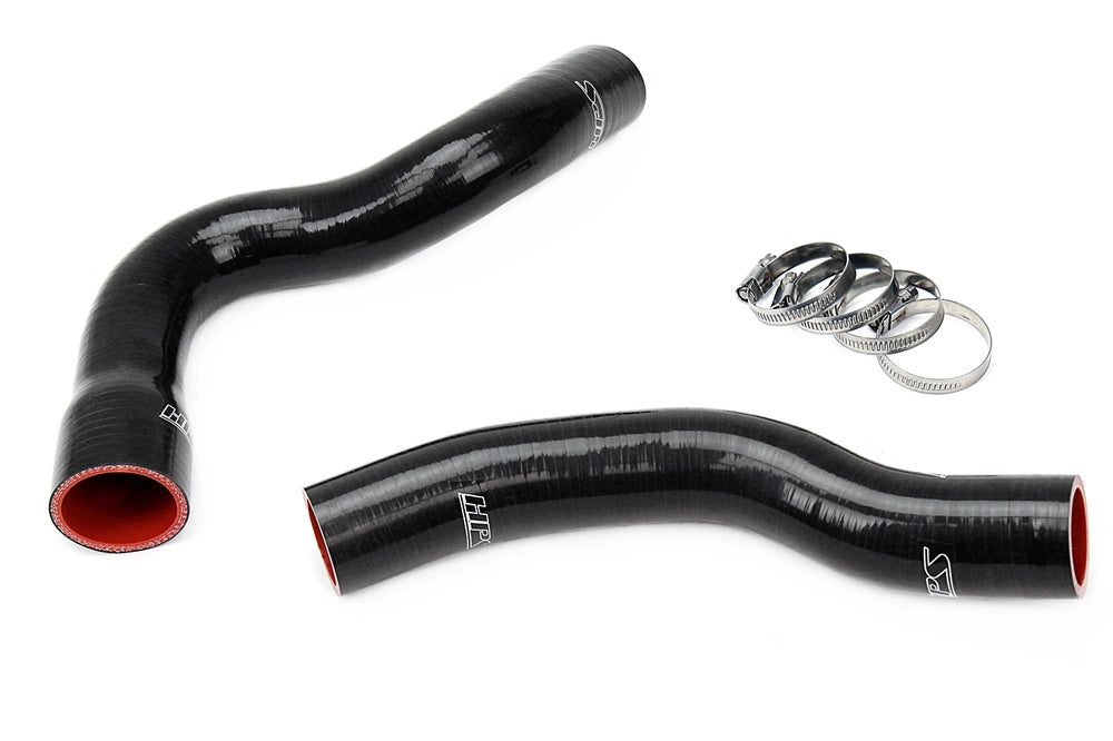 HPS Performance High Temp Reinforced Silicone Radiator Coolant Hose Kit Black 57-1449R-BLK