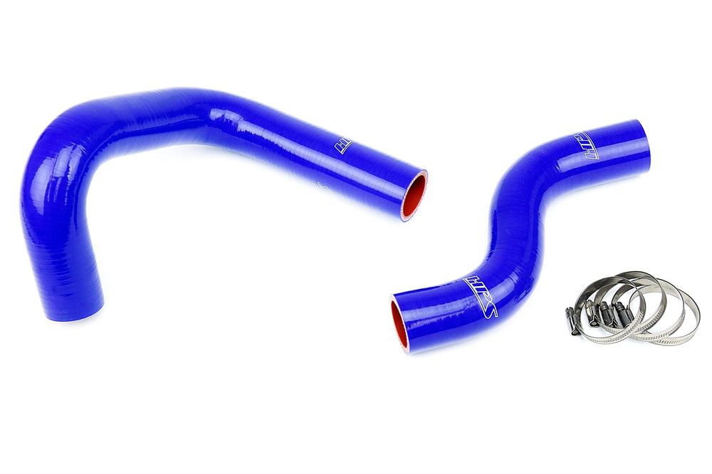 HPS Performance High Temp Reinforced Silicone Radiator Coolant Hose Kit Blue 57-1450-BLUE