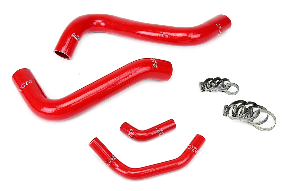 HPS Performance High Temp Reinforced Silicone Radiator Coolant Hose Kit Red 57-1467R-RED