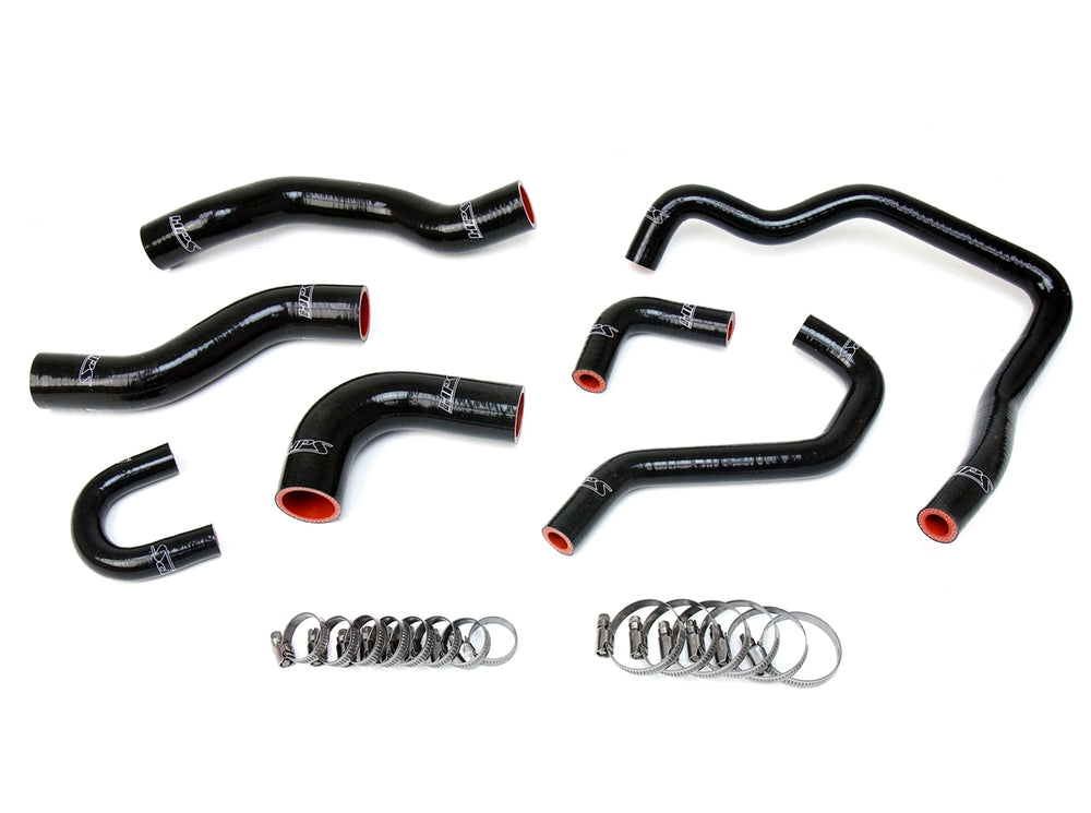 HPS Performance High Temp Reinforced Silicone Radiator and Heater Coolant Hose Kit Black 57-1478-BLK