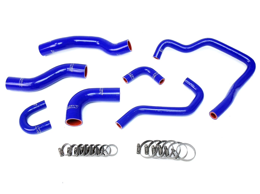 HPS Performance High Temp Reinforced Silicone Radiator and Heater Coolant Hose Kit Blue 57-1478-BLUE