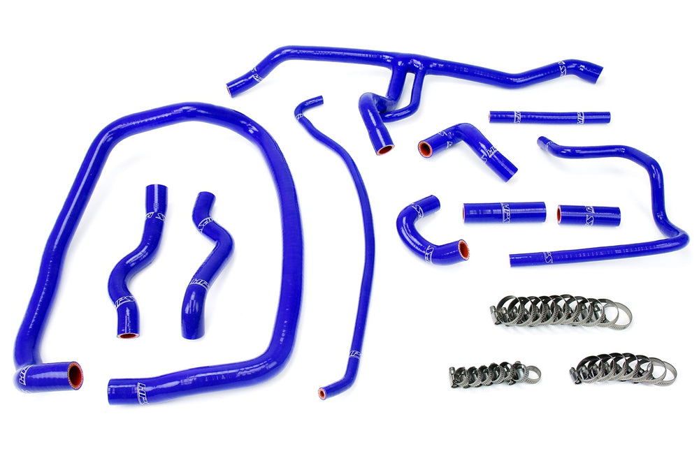 HPS Performance High Temp Reinforced Silicone Heater Coolant Hose Kit Blue 57-1488-BLUE