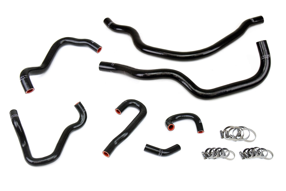 HPS Performance High Temp Reinforced Silicone Radiator and Heater Coolant Hose Kit Black 57-1490-BLK
