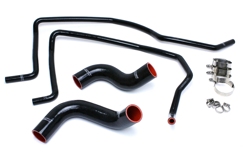 HPS Performance High Temp Reinforced Silicone Radiator and Heater Coolant Hose Kit Black 57-1498-BLK