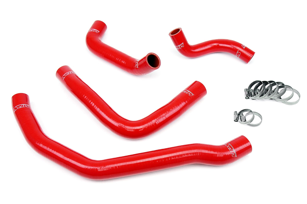HPS Performance High Temp Reinforced Silicone Radiator Coolant Hose Kit Red 57-1500-RED