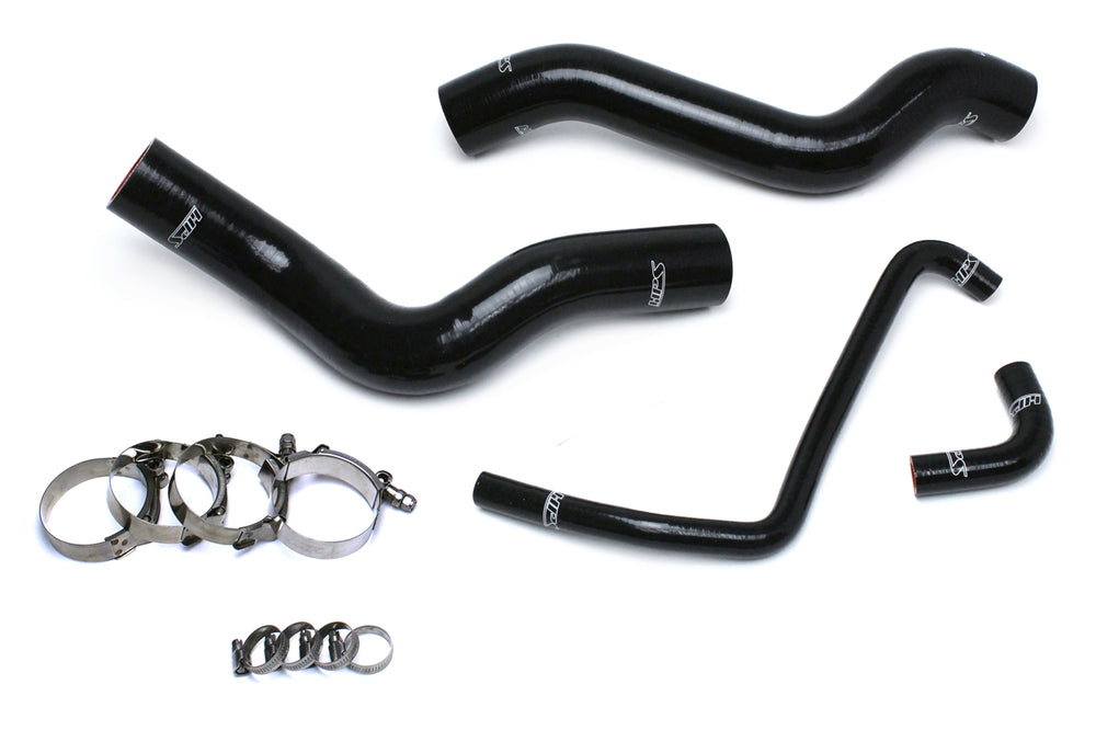 HPS Performance High Temp Reinforced Silicone Radiator Coolant Hose Kit Black 57-1503R-BLK