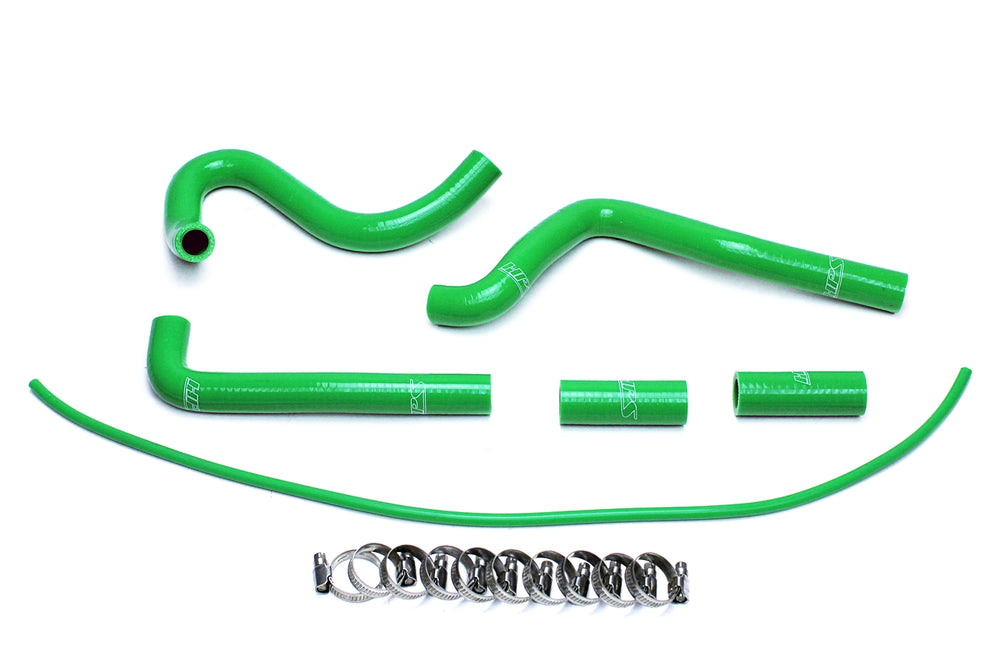 HPS Performance High Temp Reinforced Silicone Radiator Coolant Hose Kit Green 57-1505-GRN