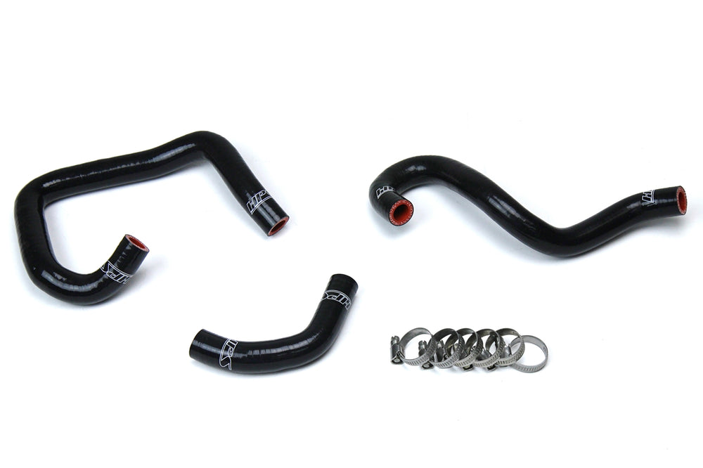 HPS Performance High Temp Reinforced Silicone Heater Coolant Hose Kit Black 57-1521-BLK