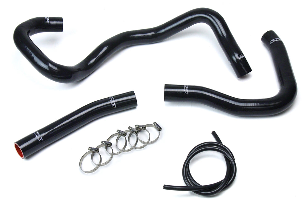 HPS Performance High Temp Reinforced Silicone Radiator Coolant Hose Kit Black 57-1530-BLK