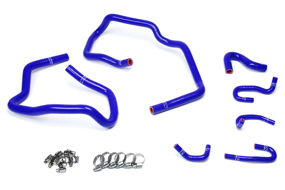 HPS Performance High Temp Reinforced Silicone Heater Coolant Hose Kit Blue 57-1547-BLUE