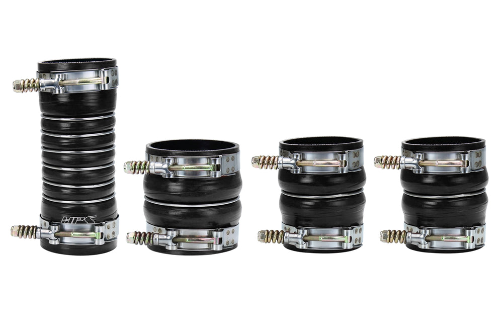 HPS Performance Ultra High Temp Aramid Reinforced Silicone Intercooler Hose Boots Kit Black 57-1569-BLK