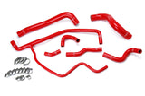 HPS Performance High Temp Reinforced Silicone Radiator and Heater Coolant Hose Kit Red 57-1583-RED