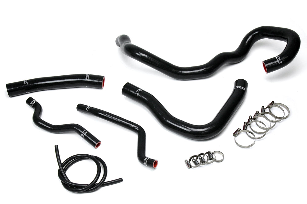 HPS Performance High Temp Reinforced Silicone Radiator and Heater Coolant Hose Kit Black 57-1609-BLK