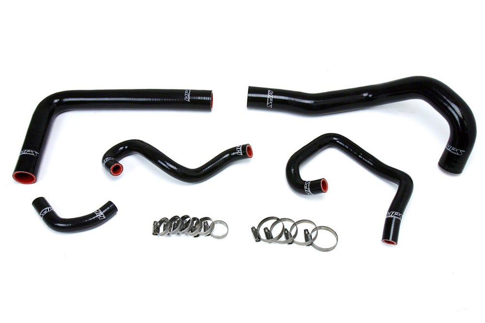 HPS Performance High Temp Reinforced Silicone Radiator and Heater Coolant Hose Kit Black 57-1613-BLK